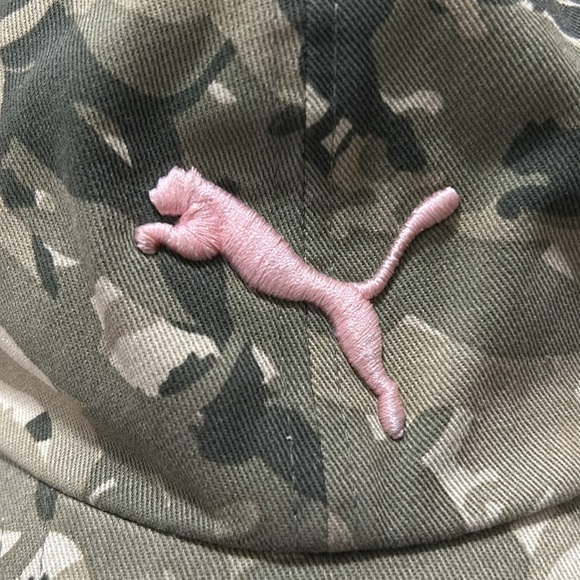 Puma Camouflage Hat Pink Puma Logo. Women’s. - Picture 2 of 6